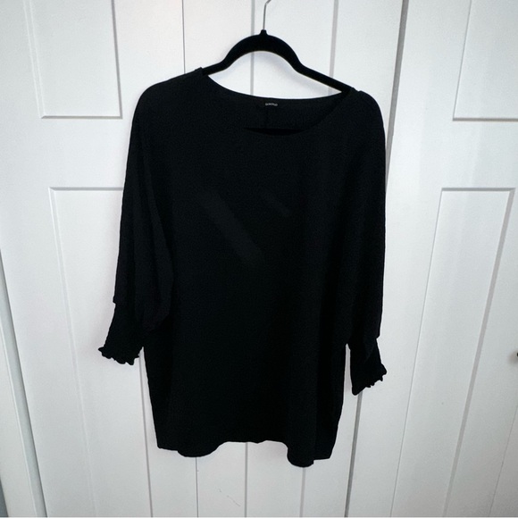 dokotoo Tops - Sokoto Black Oversized Boxy Tunic- large